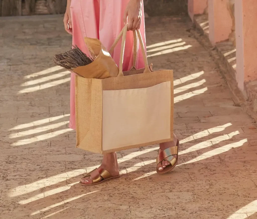 Sac shopping toile de jute